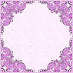 unusual floral ornamental template with place for your text