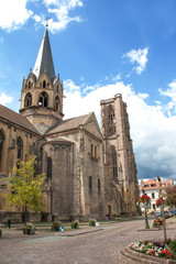 Naklejka na ściany i meble Eglise ND de l'Assomption, Rouffach, Alsace, Haut Rhin