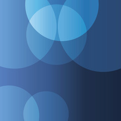 Blue Bubbles Vector Background