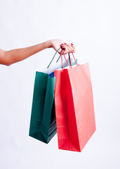 Woman with shopping bags