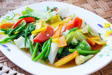 Fried mix vegetable