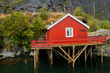 Fischerdorf in Norwegen