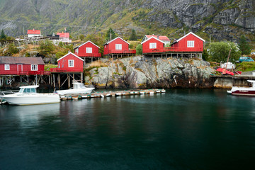 Fischerdorf in Norwegen