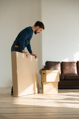 Man carrying boxes