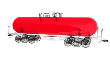 3D model cistern car