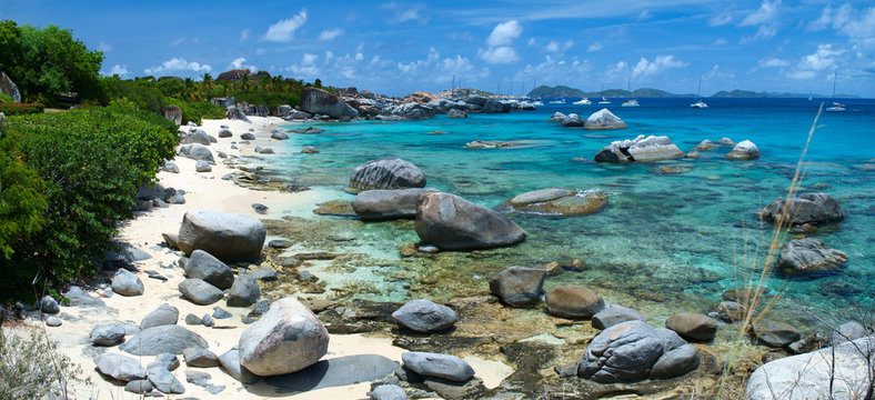 Picture perfect beach at Caribbean