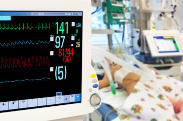 Patients monitor in neonatal ICU