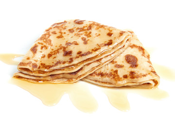Pancakes with syrup