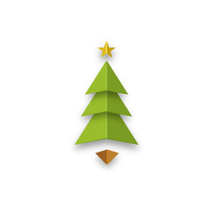 Obraz premium Christmas tree star abstract design