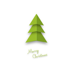 Fototapeta premium Christmas tree merry christmas