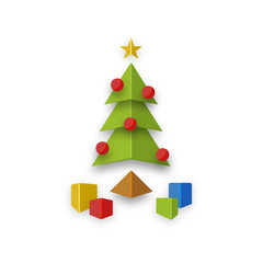 Christmas tree abstract design