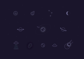 Space icon set © vencaa