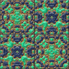 Glazed tiles seamless generated hires texture