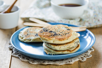 Vegan poppy seed pancake