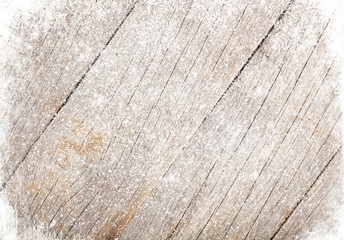 Old wood texture with snow