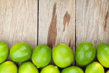 Fresh ripe limes