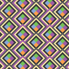 Seamless vector geometric pattern