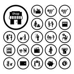 shopping and delivery icon