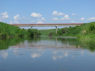 The bridge across the Osetr river