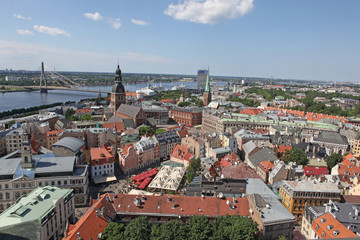 Fototapeta na wymiar The general view of Riga, Latvia