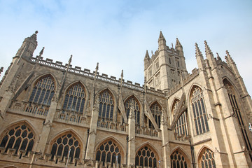 Fototapeta na wymiar The cathedral in Bath, England