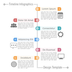 Timeline Infographics Design Template