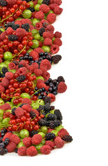 image of  berries on a white background closeup