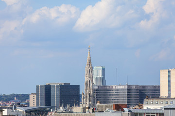 Obraz premium Contrast of Brussels architecture