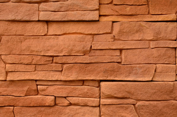 Red stone cladding texture