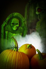 Pumpkins and Spiders