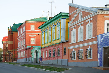 Obraz premium street with beautiful old houses