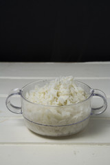 Bowl of white rice