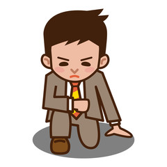 指令を受けるビジネスマン