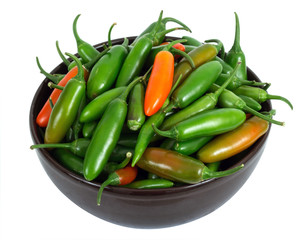 hot pepper in bowl