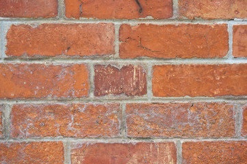 Obraz premium Old dirty brown brick wall