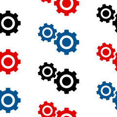 Settings symbol seamless pattern