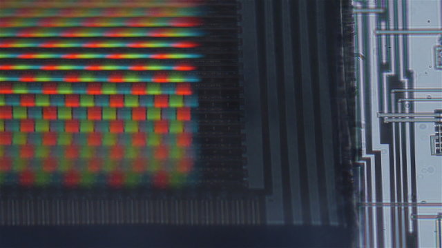 Microelectronics Macro Video - Matrix Close-up