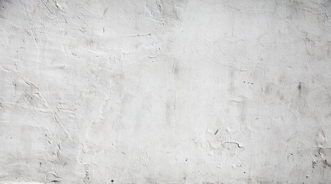 White concrete wall background texture with plaster © evannovostro