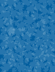 Leaves on blue sky