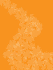 Orange Leaf background