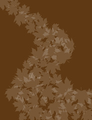 Obraz na płótnie Canvas Swirling Leaves background