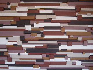 the overlap wood wall pattern