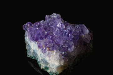 Beautiful amethyst druse close-up