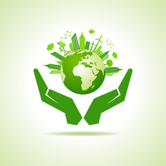 Save nature concept stock vector