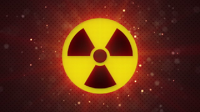 radioactive symbol loopable industry background