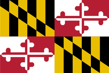 Maryland State Flag - obrazy, fototapety, plakaty
