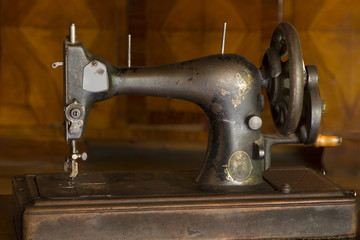 Antique sewing machine.