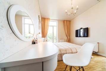 Fototapeta premium Interior design: Big modern Bedroom