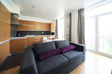 modern home theater interior