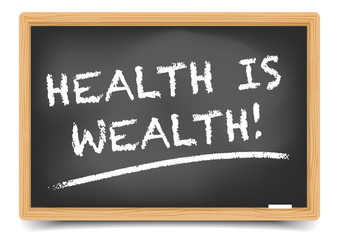 Obraz premium Blackboard Health